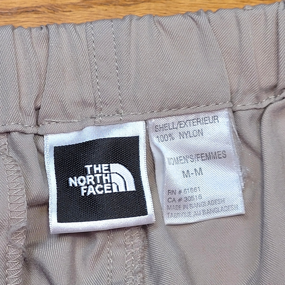 The North Face Cargo Pants Pockets Womens Large (26" Elastic Waist) Beige - Picture 9 of 15